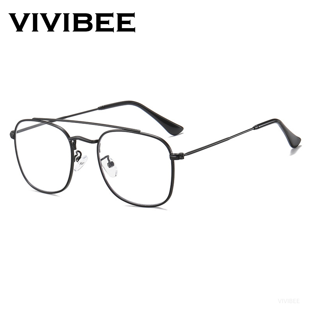Gaming Glasses Blue Light - VIVIBEE, gafas Retro de aviación con
