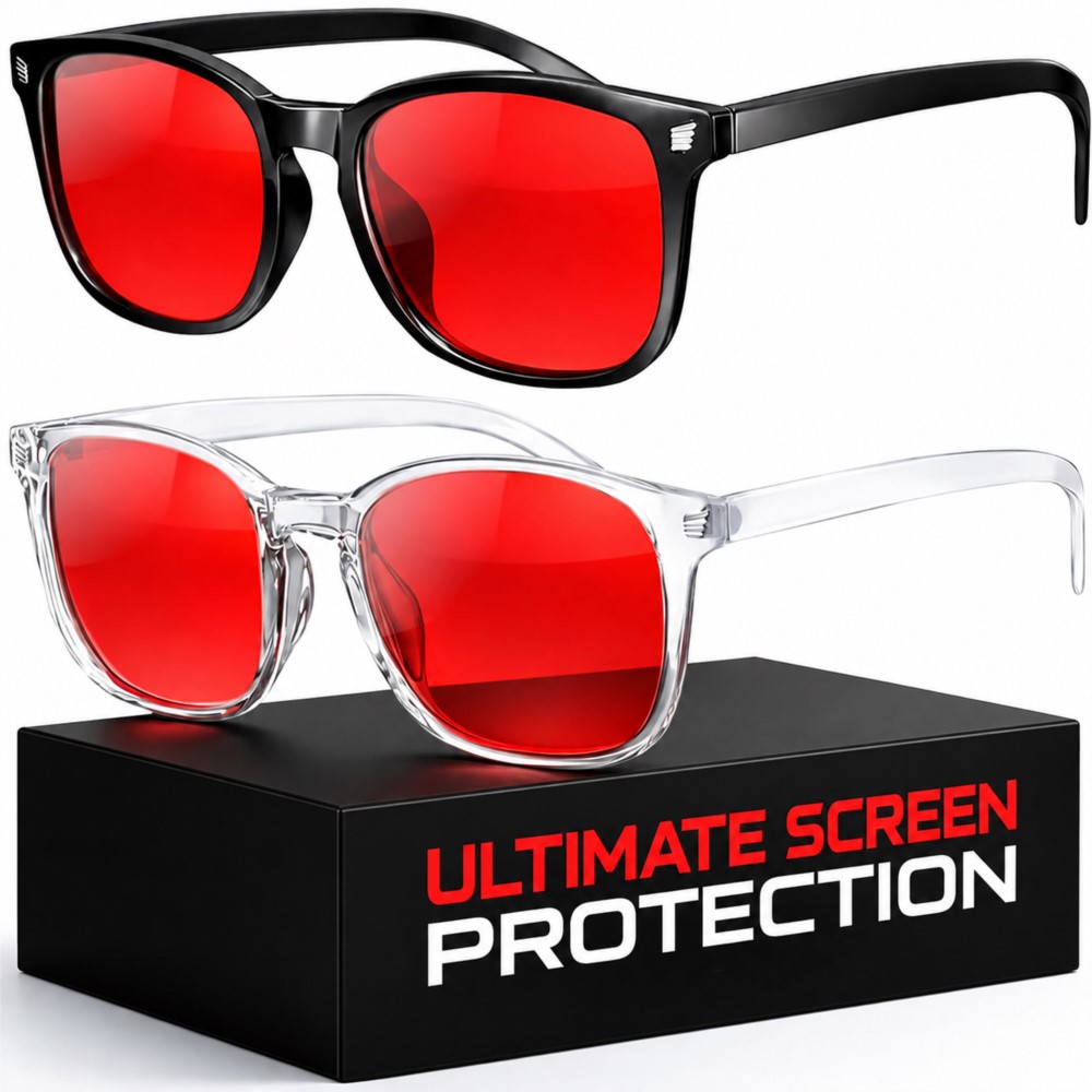 Gaming Glasses Blue Light - Gafas de Juego Avanzadas con Bloqueo