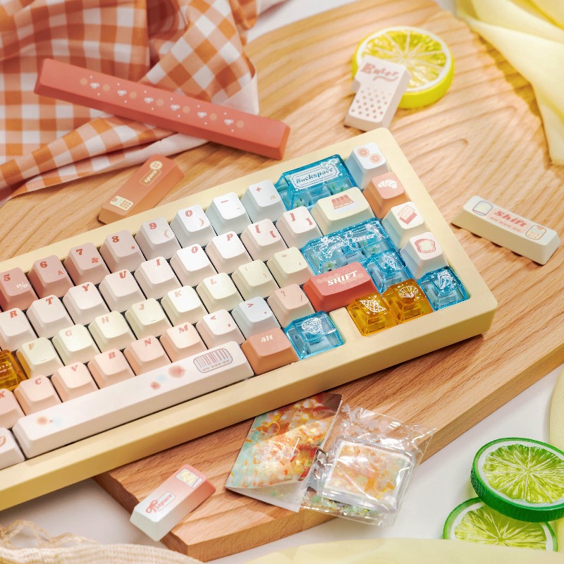 Pc Gaming Orange - Juego de teclas con tema de