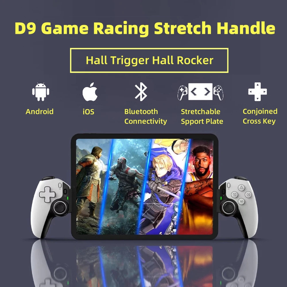 Pc Gaming Emulator - Controlador de tableta D9, mango inalámbrico