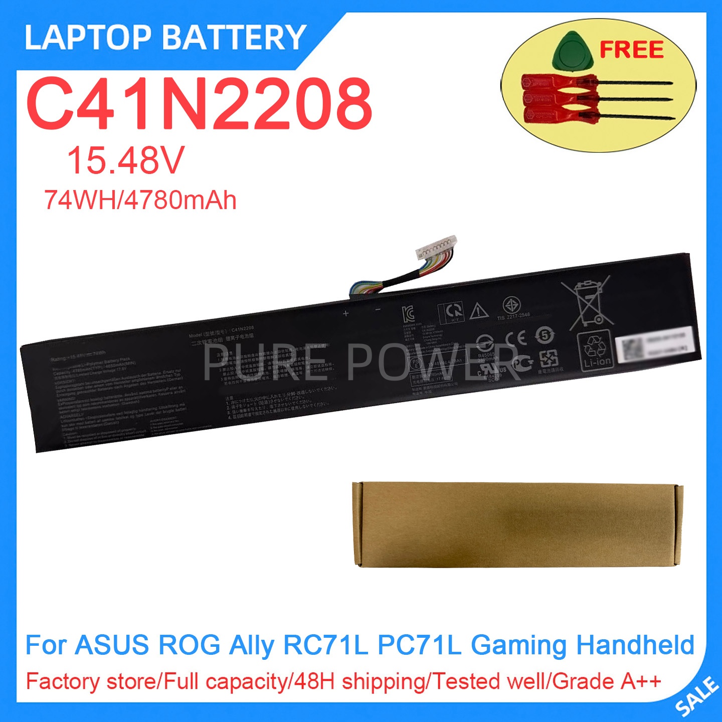 Pc Gaming Asus - Nueva batería para ordenador portátil C41N2208