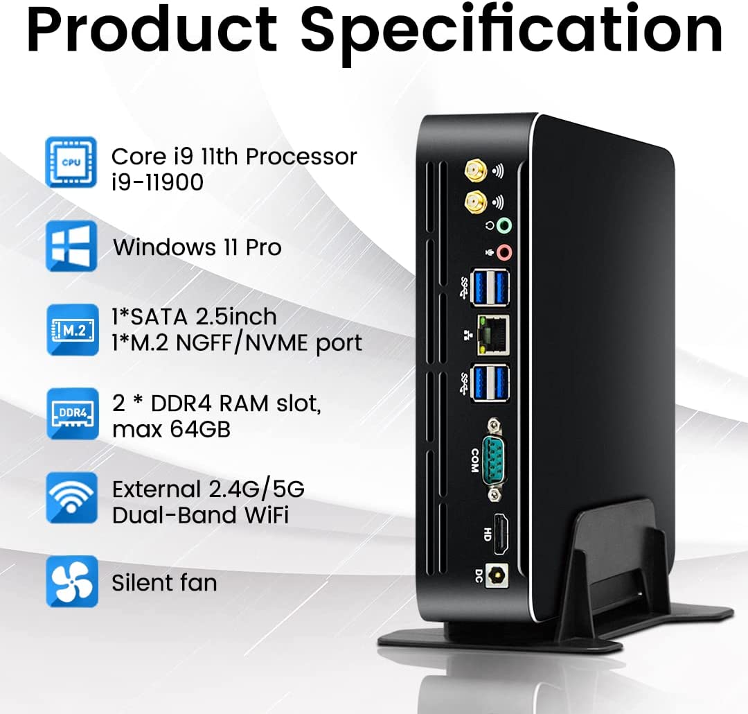Pc Gaming Intel Core I5 - Partaker Mini PC Intel de 11ª