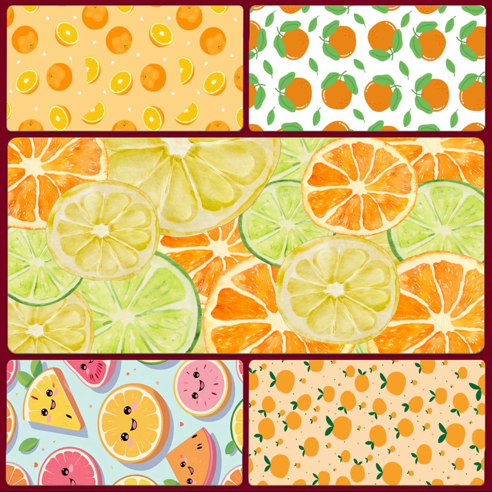 Pc Gaming Orange - Alfombrilla de ratón O-Orange Fruit Fresh,