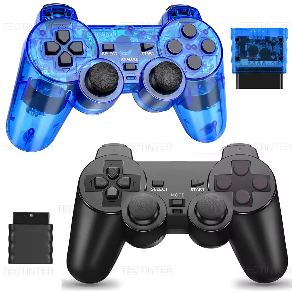 Pc Gaming Emulator - Mando Inalámbrico para Sony PS2/PS1, Controlador