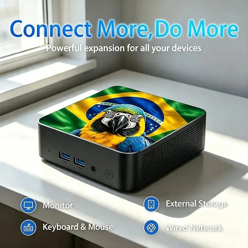 Mini PC con Bandera de México  - Pc Gaming Compact reseña y precio