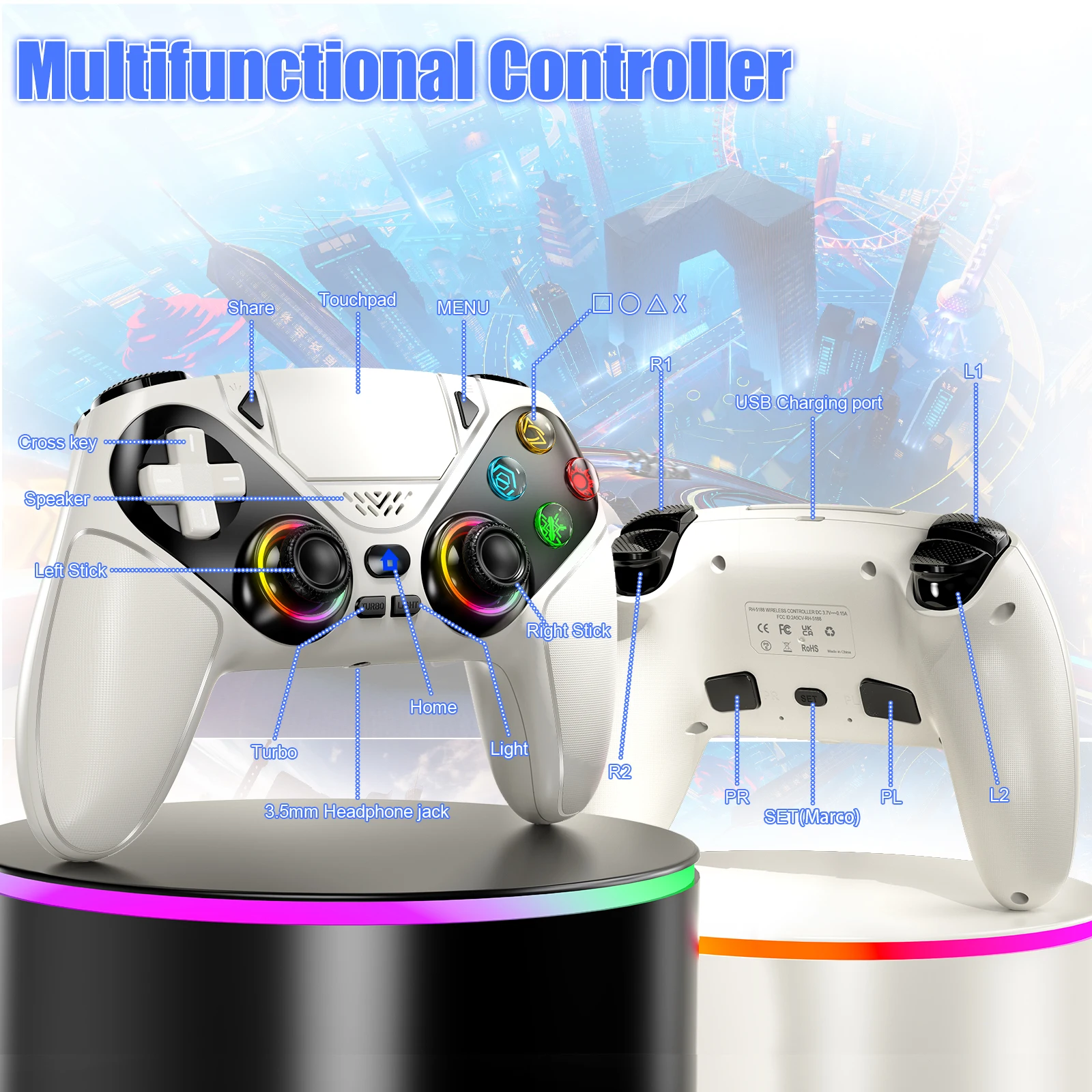 Control Inalámbrico para Plays - Pc Gaming Emulator reseña y precio