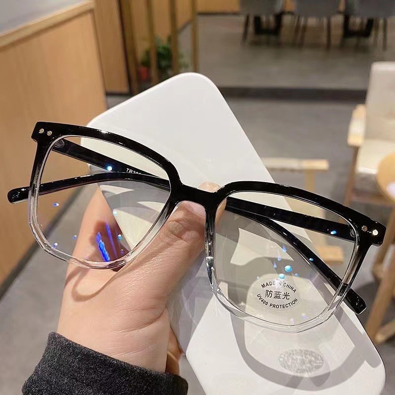 Gafas con montura cuadrada gra - Gaming Glasses Blue Light reseña y precio