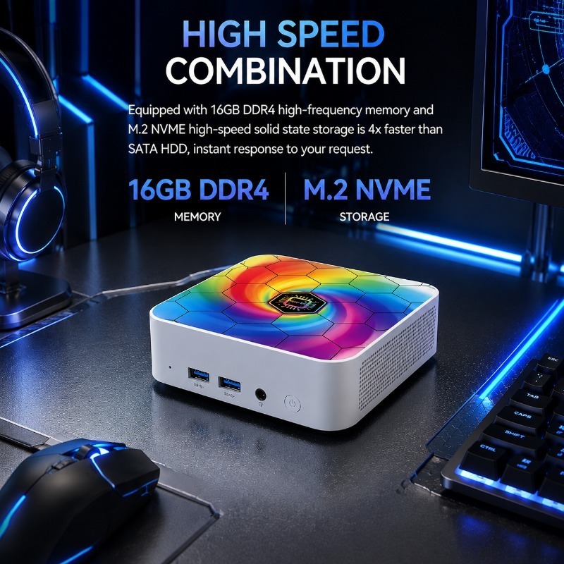 Mini PC Multiusos Colorido Int - Pc Gaming Compact reseña y precio