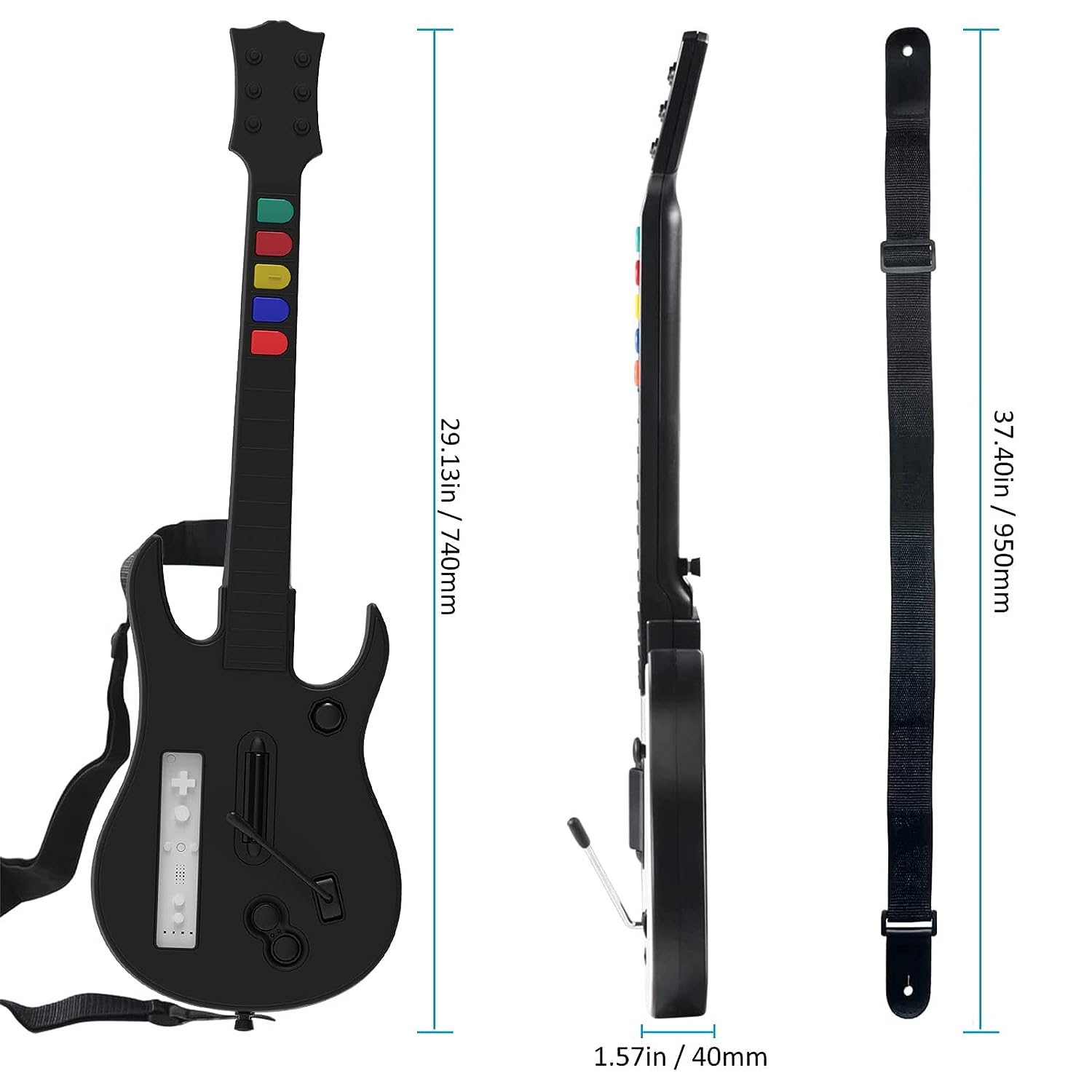 DOYO Wii Guitar Hero, guitarra - Pc Gaming Emulator reseña y precio