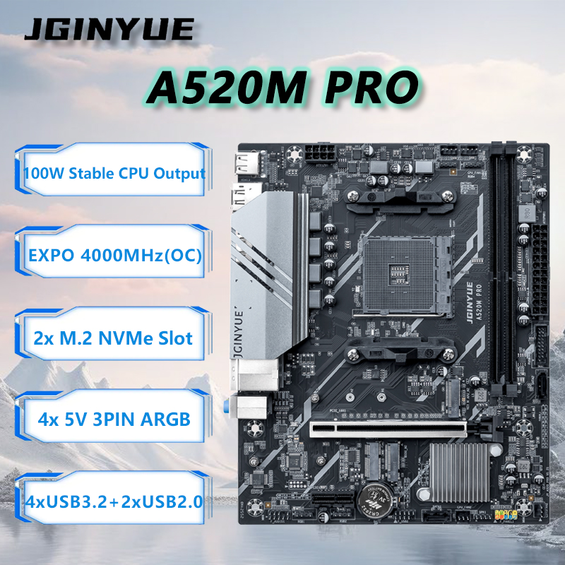Kit de Placa Base JGINYUE A520 - Pc Gaming Kit reseña y precio