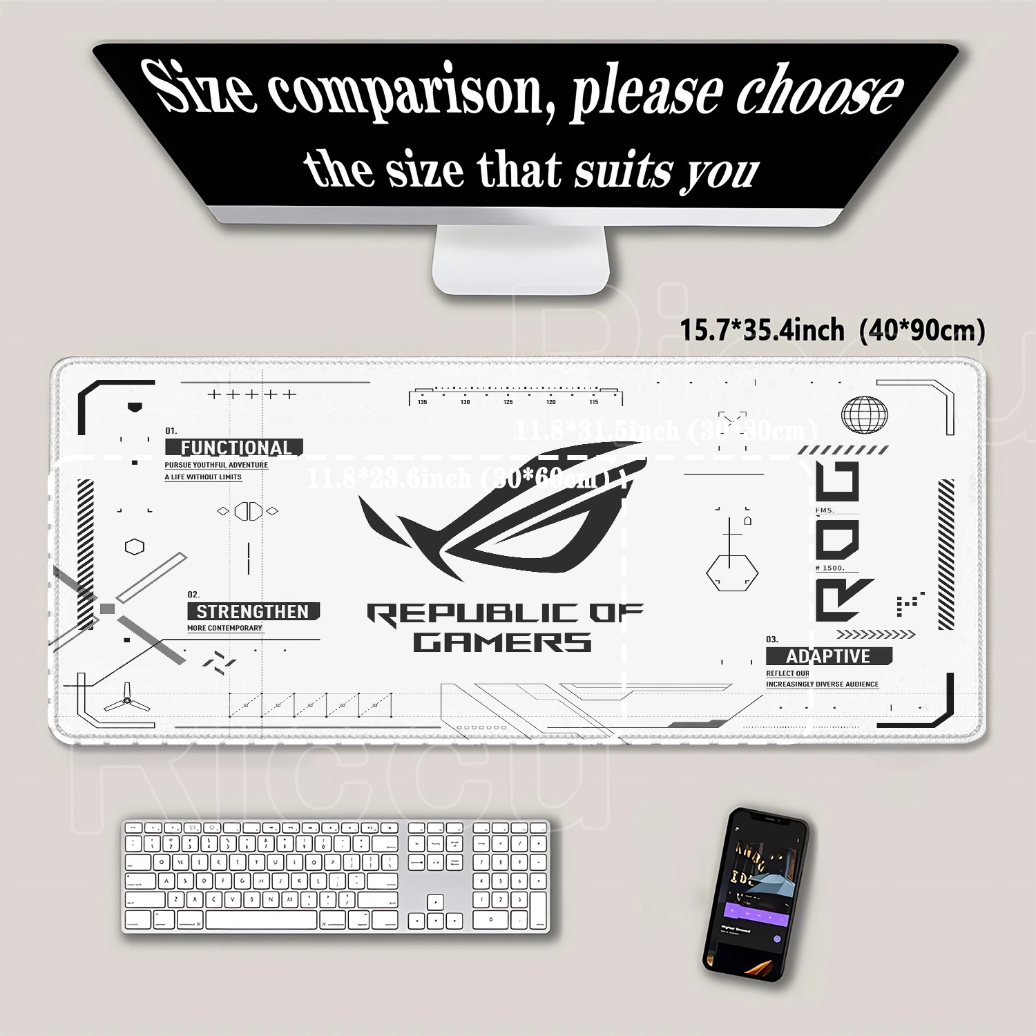 Alfombrilla de Ratón Grande pa - Pc Gaming Asus reseña y precio