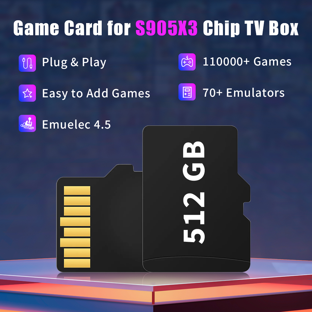 Tarjeta TF de juego para S905X - Pc Gaming Emulator reseña y precio
